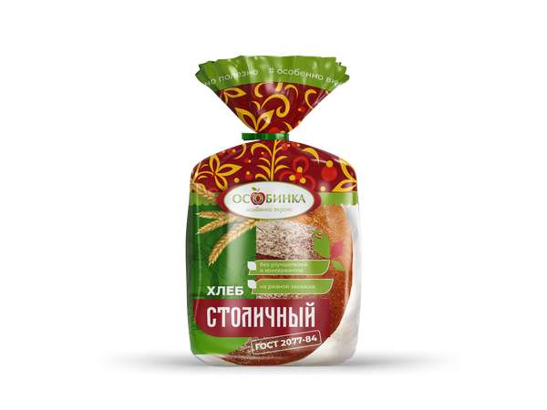 Упаковка Хлеб Столичный - аренда торгового знака Особинка